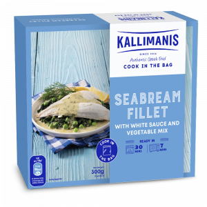 Kallimanis Cook in the Bag - Seabream Fillet with White Sauce and Vegetable Mix