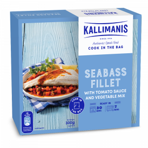 Kallimanis Cook in the Bag - Seabass Fillet with Tomato Sauce and Vegetable Mix