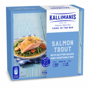 Kallimanis Cook in the Bag - Salmon Trout with Butter Sauce and Vegetable Mix