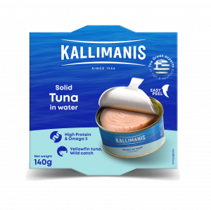 140 G KALLIMANIS Yellowfin Tuna Fillets in Water Easy Peel