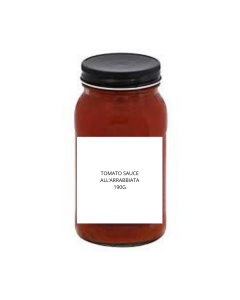 PRIVATE LABEL TOMATO SAUCE ALL'ARRABBIATA 190G