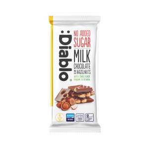 Diablo Sugar Free Milk Chocolate with Hazelnut 75g
