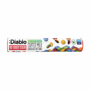 Diablo No Added Sugar Coated milk chocolate 22g tube