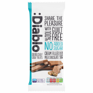 Diablo Milk chocolate coated Wafer 150g