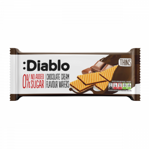 DIABLO WAFERS WITH CHOCOLATE FLAVOUR 0% sugars added 150g