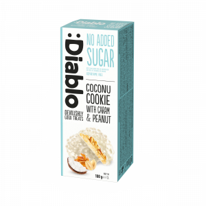 Diablo Coconut Cookies With Caramel Peanut 100g
