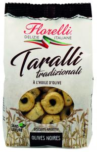 FLORELLI TARALLI WITH BLACK OLIVES 180G
