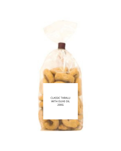 PRIVATE LABEL CLASSIC TARALLI WITH OLIVE OIL 200G