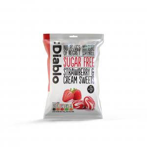 Diablo Strawberry & Cream Sweets 75g