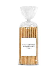 PRIVATE LABEL TORINESI BREADSTICKS WITH SESAME SEEDS 125G