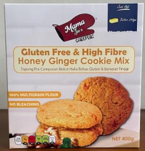 Mama Jie's Gluten Free, High Fibre Honey Ginger Cookie Mix