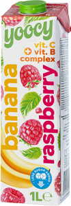 Banana and Raspberry Fruit drink