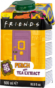 Peach with sugar and sweetener