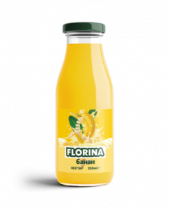 BANANA NECTAR. Fruit content: min. 25%.