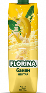 BANANA NECTAR. Fruit content: min. 25%.