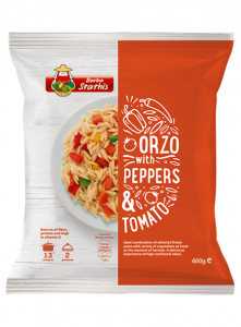 Orzo with peppers