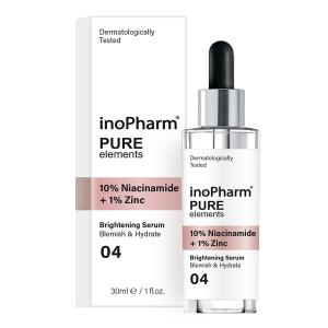 InoPharm PURE elements Face Serum with 10% Niacinamide and 1% Zinc