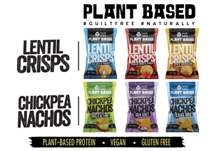 115g Pillow Bag Plant Based Lentil & Chickpea Chips - Assorted Flavours
