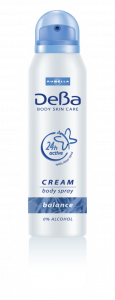 DeBa Deodorant Cream Body Spray Balance 0% alcohol