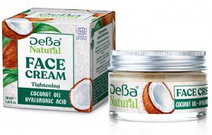 DeBa Natural Tightening Face & Neck Cream Coconut oil & Hyaluronic acid 50ml