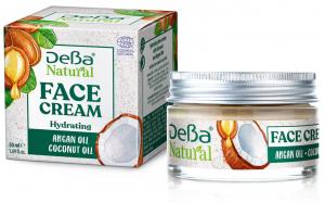 DeBa Natural Hydrating Face & Neck Cream Argan oil & Coconut oil 50ml