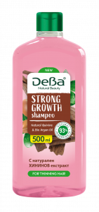 DeBa Natural Beauty STRONG GROWTH Shampoo with Natural quinine extract & BIO argan oil 500ml