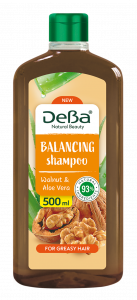 DeBa Natural Beauty BALANCING Shampoo with Walnut & Aloe 500ml