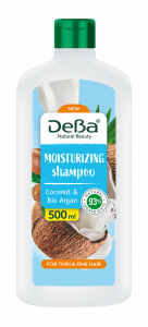 DeBa Natural Beauty МОISTURIZING Shampoo with Coconut & Bio Argan Oil 500ml