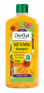 DeBa Natural Beauty SOFTENING Shampoo with Calendula extract & Bio argan oil 500ml