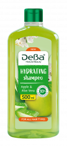 DeBa Natural Beauty Hydrating Shampoo with Apple & Aloe Vera 500 ml