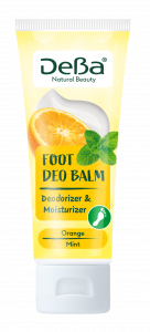 DeBa Natural Beauty Foot Balm Deodorizer & Moisturizer 75 ml Mint