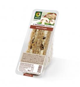 Vegan Sandwiches with Seitan and Mushrooms 