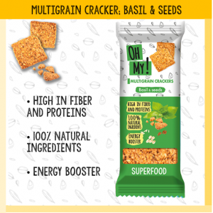 Multigrain Cracker - Basil & Seeds