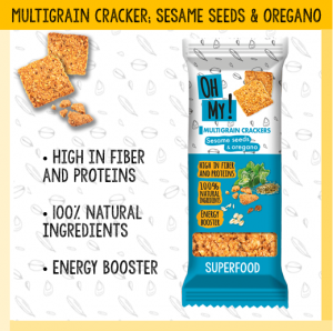 Multigrain Cracker - Sesame seeds & Oregano