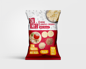 Mini Lentil Crisps - BBQ Flavor