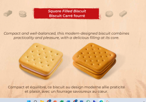 Square Filled Biscuits