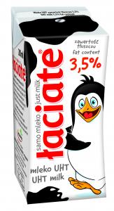 UHT milk 3,5% 200 ml, 250 ml with straw