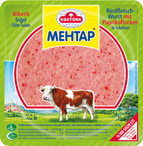 Mehtap Beef Salami Slices / Pepper