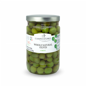 WHOLE NATURAL OLIVES IN BRINE 1600g
