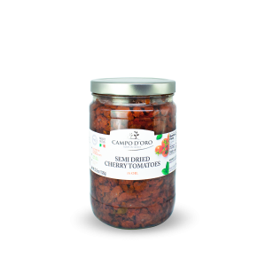 SEMIDRIED CHERRY TOMATOES WITH BASIL