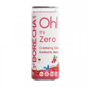 BORECHA OH! CRANBERRY COSMO ZERO SUGAR KOMBUCHA SELTZER