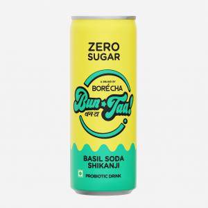 BORECHA BUNTAA! BASIL SODA SHIKANJI ZERO SUGAR PROBIOTIC DRINK
