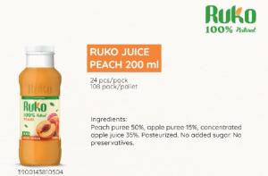 Ruko Peach Juice