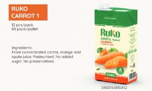 Ruko Orange Carrot Juice 1L