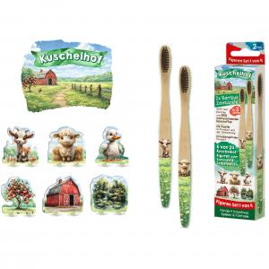 Bamboo Kids Toothbrush with sustainable Toys