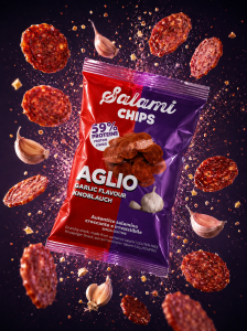 Garlic Salami Chips