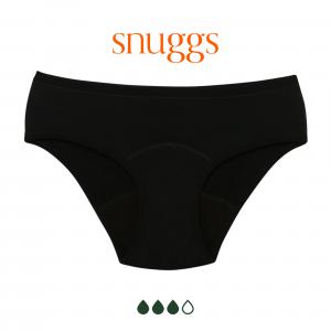 Period Underwear Teen: Heavy Absorption, Black