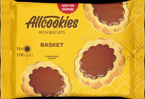 Rich Biscuits “Basket”, plastic tray 170 g.