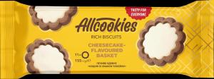 Rich Biscuits “Basket with Cheesecake Filling”, plastic tray 155 g
