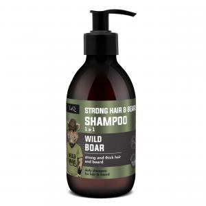 WILD BOAR: STRONG HAIR & BEARD shampoo 1w1 300 ml